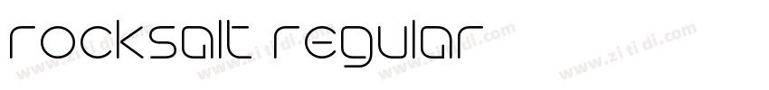 rocksalt regular字体转换